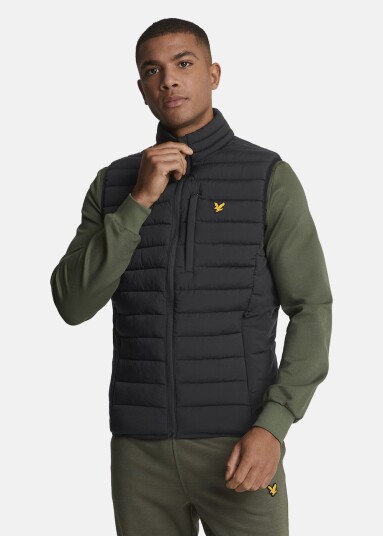 Wadded Hybrid Jacket Jet Black XL Vårjakker Wadded Hybrid Jacket Jet Black XL Vårjakker