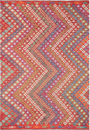 Orientalsk Teppe Vegi Kelim Hand Woven 207 x 301 cm Størrelse: 207 x 301 cm