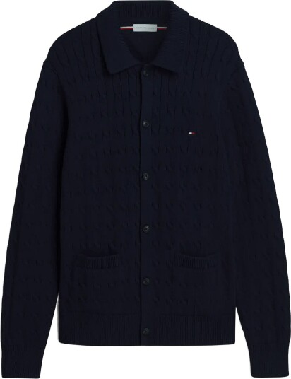 Tommy Hilfiger Classic Cotton Cable Button Thru Navy S