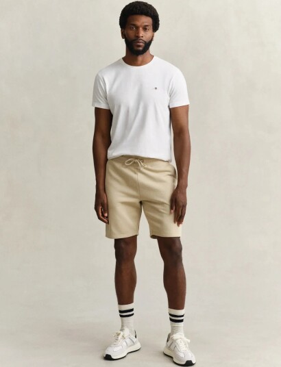 GANT Reg Shield Sweat Shorts Beige XL GANT Reg Shield Sweat Shorts Beige XL