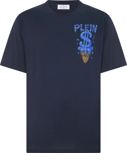 Philipp Plein Herre Topper Blå XL,