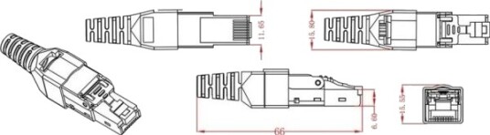 Techly Iwp 8P8c Cat6as Rj 45 Sølv