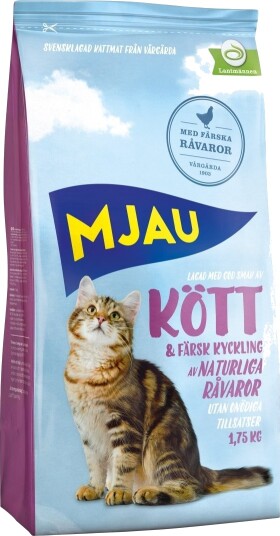 Mjau Kjøtt Tørrfôr 1.75 kg