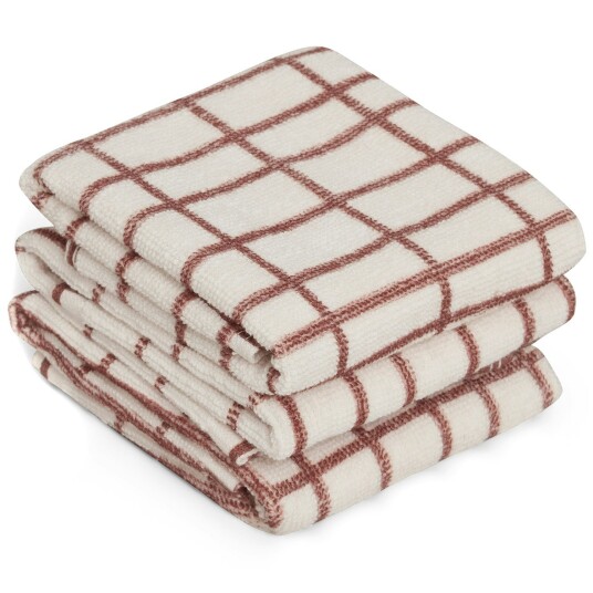 Garbo & Friends Checks Washcloths 3 pack 30x30 cm