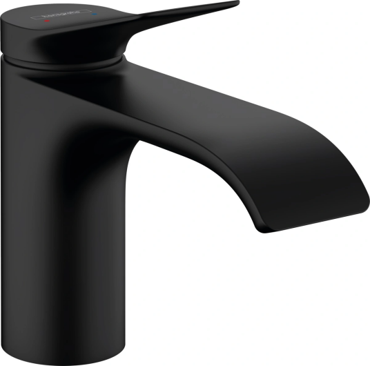 Hansgrohe Vivenis Servantbatteri 80 Med Oppløftventil, Sort Matt Hansgrohe Vivenis Servantbatteri 80 Med Oppløftventil, Sort Matt