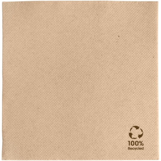 GARCIA DE POU Serviett Ecolabel 1/4 brettet; 25x25 cm (BxL); Natur; 50 Stykk / Forpakning