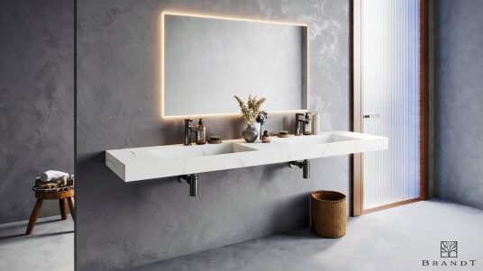 Brandt EDGE Vegghengt 180 cm Stellar White Brandt EDGE Vegghengt 180 cm Stellar White