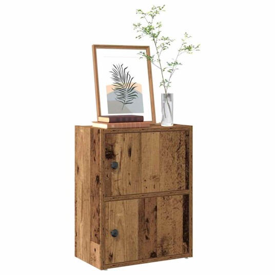 Bokhylle gammelt tre 40x24x52 cm konstruert tre