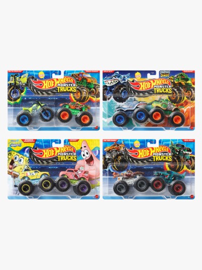 Hot Wheels Monster Trucks 1:64 Scale 2 Packs Assorted