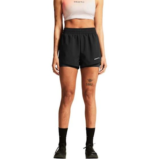 Craft Women"s Adv Essence 2-In-1 Shorts 2 Black S