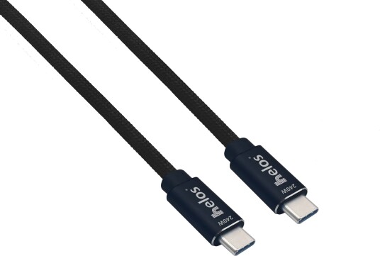 Helos Usb C-Kabel Er En 240 W Hurtigladekabel Usb C Til Usb C Nylonflettet 2,0 M