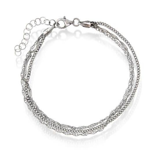 Armbånd i sølv, 19 cm