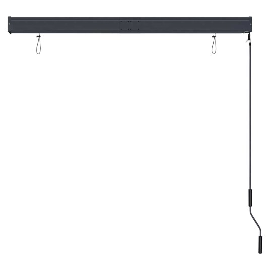 vidaXL Utendørs rullegardin 140x250 cm kremhvit