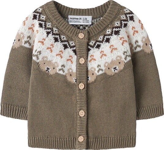 Name It baby   Kardigan Nbmosmane Ls Knit Card   Brun