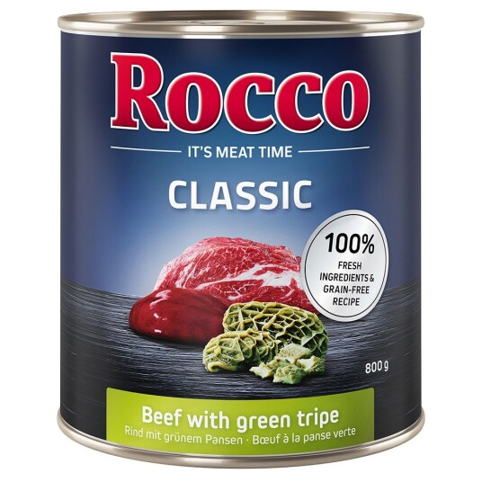 Økonomipakke: Rocco Classic 24 X 800 G Storfekjøtt Med Grønn Vom