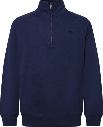 Timberland Tree Embroidered Logo 1/4 Zip Lb Sweatsh Navy XXL