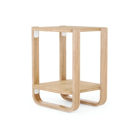 Umbra Woodrow sidebord med oppbevaring natur hvit