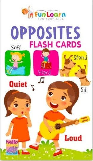 Opposites 30 Flash Cards Box