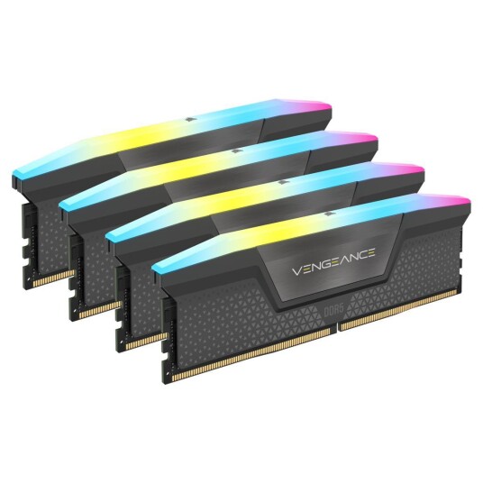 CORSAIR 64GB 4 x 16GB DDR5 5600MHz Vengeance RGB XMP 3.0 Cool Grey Heatspreader 1.25V