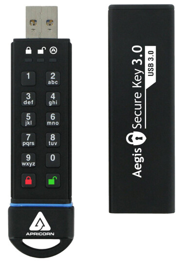 APRICORN Aegis Secure Key 3.0 - USB-flashstasjon - 30 GB
