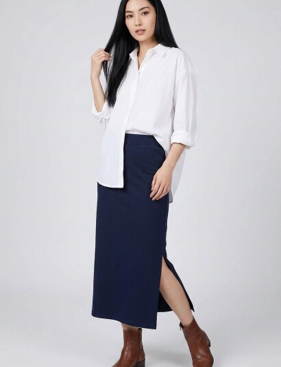 Luxzuz Barbette Skirt Navy M Luxzuz Barbette Skirt Navy M