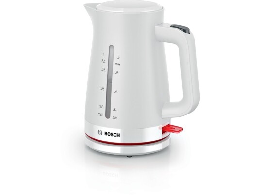 Bosch TWK3M121 Vannkoker 1,7 L 2400 W Hvit med Vannivåindikator Bosch TWK3M121 Vannkoker 1,7 L 2400 W Hvit med Vannivåindikator