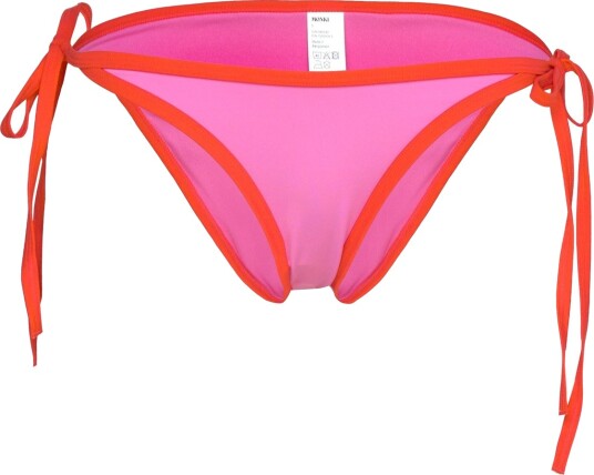 Monki Tie Bikini Bottom Pink XS
