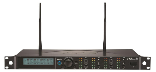 Jts R-4 Mottaker, 4 Kanaler I 1u 19" 4 Kanals Trådløst Mottaker