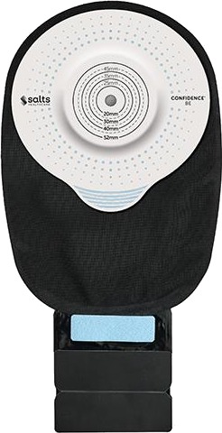Confidence Be Soft Convex tømbar stomipose midi 25mm sort 10 stk