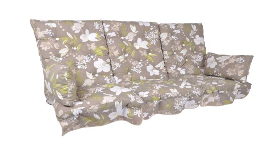 Fritab Verandahuske putesett lav Beige botanical Flokk Beige