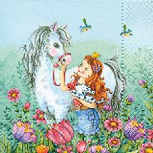 Lunsj serviett med hest Lunsj serviett med hest