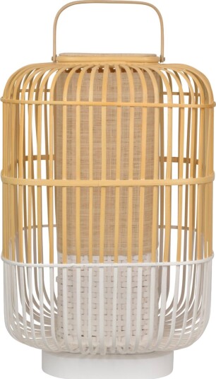 Bordlampe Forestier Bamboo Hvit Stue Bambus Design 38 65.5 Hvit