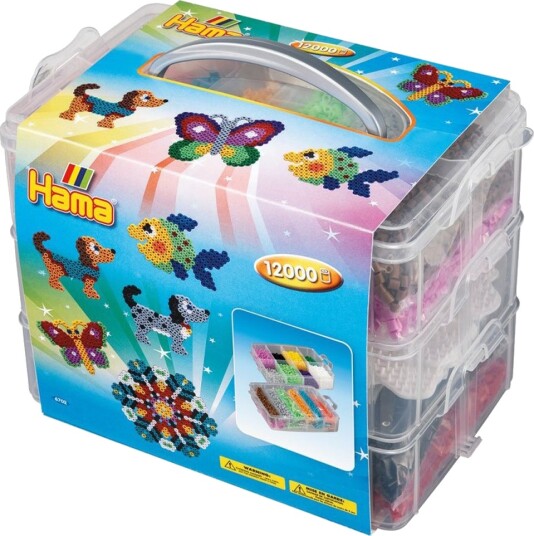Hama Midi Oppbevaringsboks Med 12000 Perler Og 3 Perlebrett Hama Midi Oppbevaringsboks Med 12000 Perler Og 3 Perlebrett