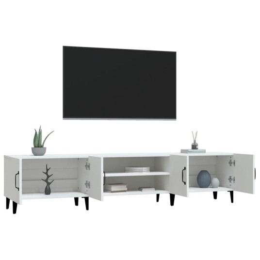 vidaXL TV-benk hvit 180x31,5x40 cm konstruert tre vidaXL TV-benk hvit 180x31,5x40 cm konstruert tre