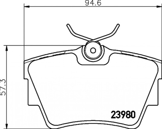 Bremseklosser HELLA 8DB 355 010-761