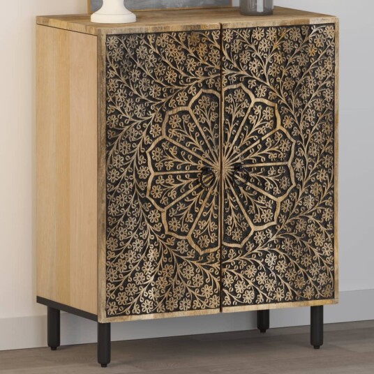 Sideskap 60x33x75 cm heltre mango