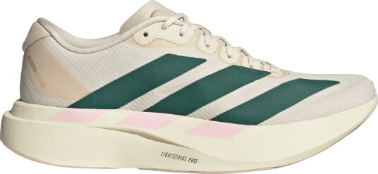 Joggesko adidas ADIZERO EVO SL Woven LIGHTSTRIKEPRO Running Wonder White/ Collegiate Green/ Clear Pink EUR 9