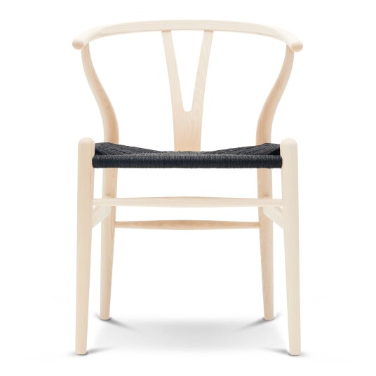 Carl Hansen & Søn CH24 Y-Stol Ask / Snøre Svart Såpebehandlet