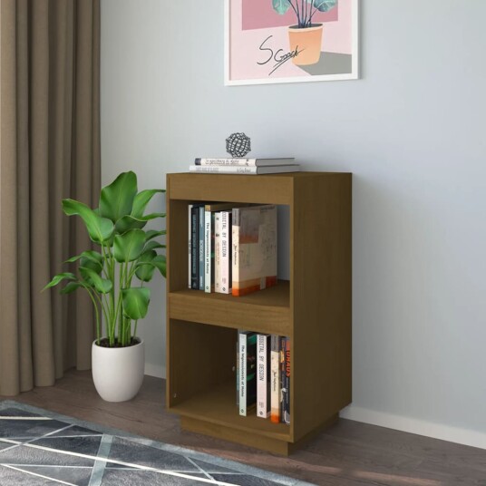 vidaXL Bokhylle honningbrun 40x35x71 cm heltre furu vidaXL Bokhylle honningbrun 40x35x71 cm heltre furu