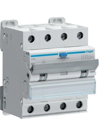 Hager Rcbo 4p 6ka c-13a 30ma 4m (3250611020295) Hager Rcbo 4p 6ka c-13a 30ma 4m (3250611020295)