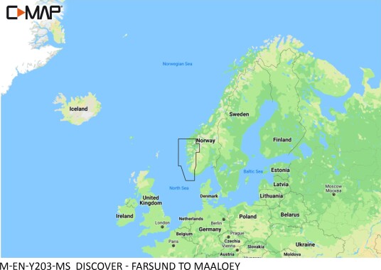 C Map Discover Farsund til Måløy