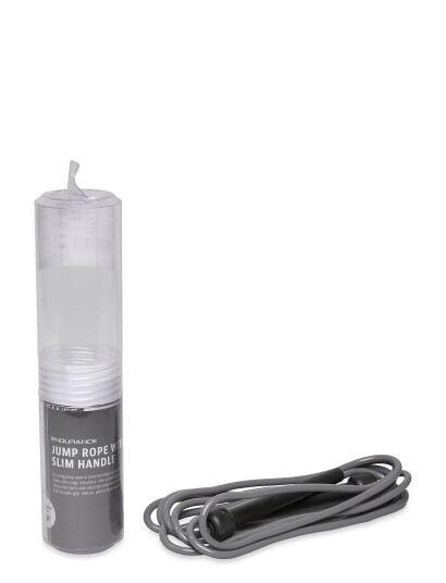 Endurance Jump Rope Light Thin Grip   Grey   