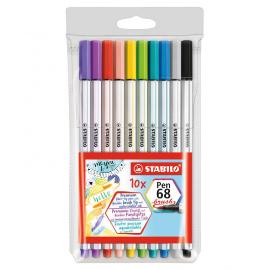 Stabilo Brush 68 10-set Stabilo Brush 68 10-set