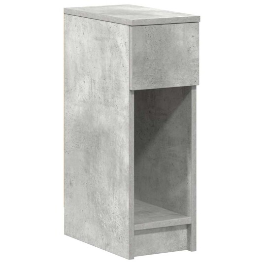  Nattbord med skuff 2 stk betonggrå 20x36x60 cm 8721158575814