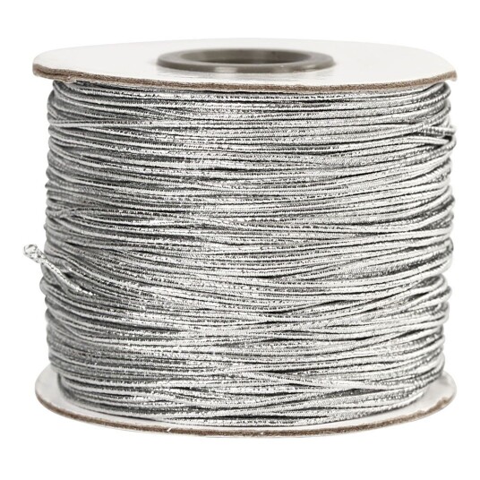 Cc Elastisk Snor Sølv