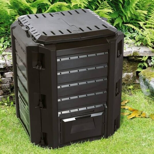 Kompostbinge 800L 135x72x83cm Sort Kompostbinge 800L 135x72x83cm Sort