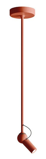 Kundalini Bird Vegg /Taklampe w/2 Rod H3,5+H20,5 Brick Red KDLN