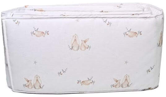 Mini Dreams Bunny Sengekant 30x360 Hvit Mini Dreams Bunny Sengekant 30x360 Hvit