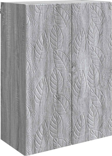 vidaXL Vegghengt skap Grå Sonoma 66 x 34,5 x 90 cm Konstruert tre vidaXL Vegghengt skap Grå Sonoma 66 x 34,5 x 90 cm Konstruert tre