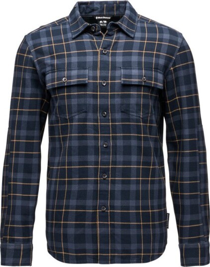 Black Diamond Men's Project Twill Long Sleeve Shirt Charcoal-Black S Black Diamond Men's Project Twill Long Sleeve Shirt Charcoal-Black S